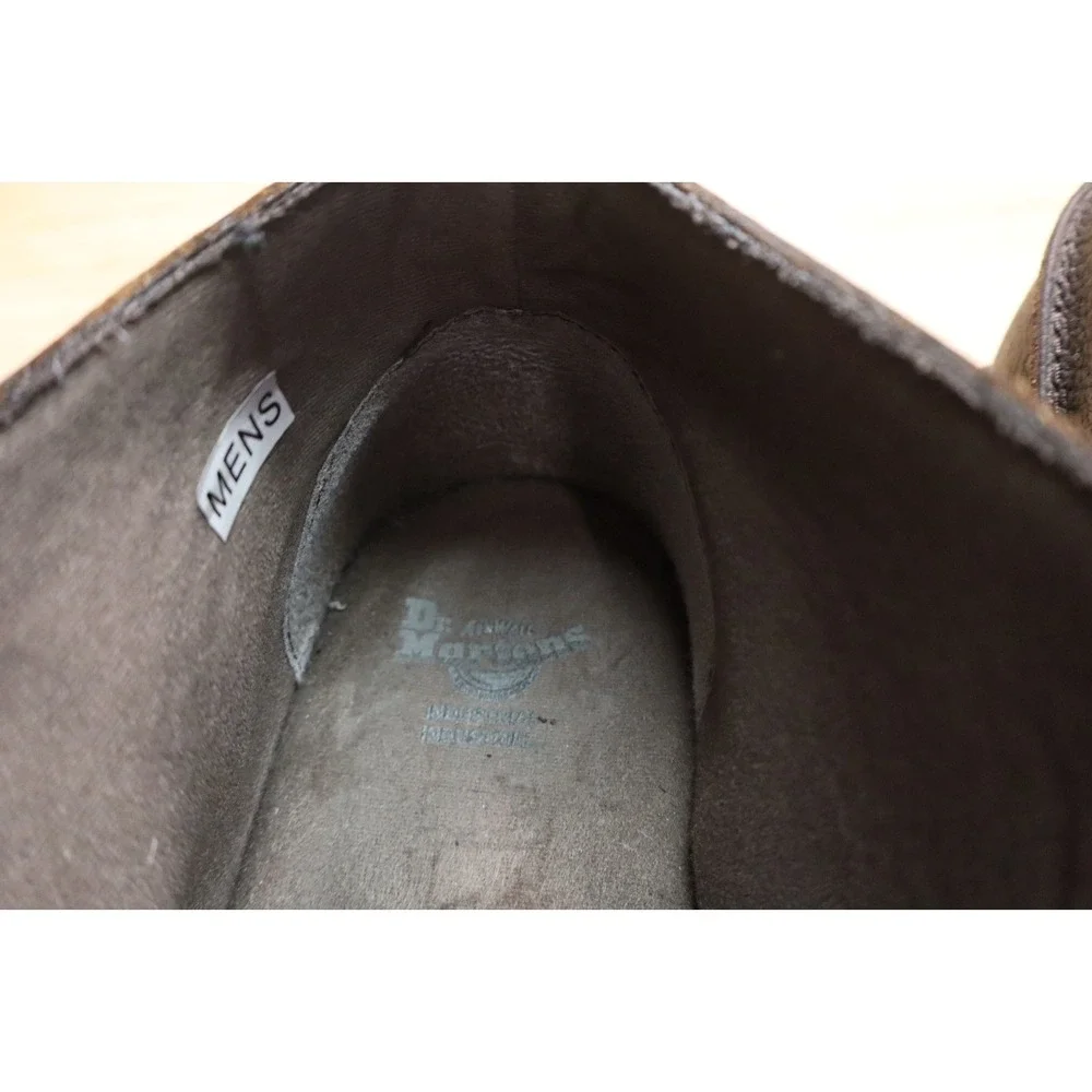 Dr Martens Industrial Sussex Brown Leather Docs‎ Boots Shoe Lace Mens Size 9